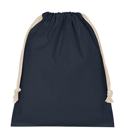 SG ACCESSORIES - BAGS Cotton Stuff Bag, Dark Blue, XS (15x20) bedrucken, Art.-Nr. 626572012