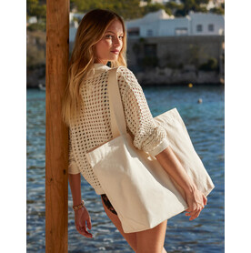 Westford Mill EarthAware™ Organic Marina Tote XL, Natural, One Size bedrucken, Art.-Nr. 627280080