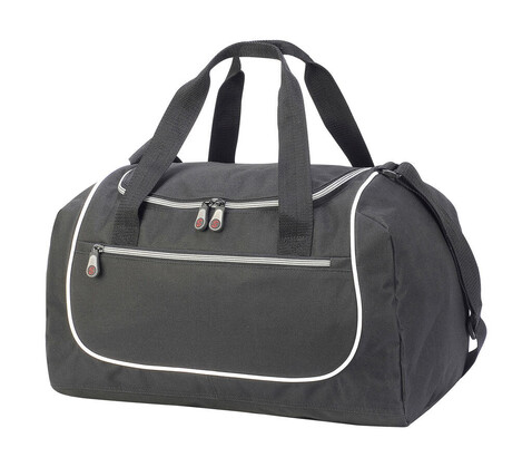 Shugon Rhodes Sports Holdall, Black/White, One Size bedrucken, Art.-Nr. 627381500
