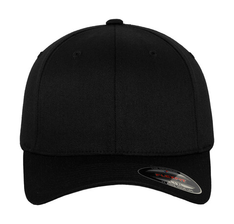 Flexfit Flexfit Wooly Combed Cap Kids, Black/Black, Youth 52-54cm bedrucken, Art.-Nr. 627681513