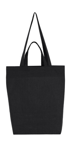 SG ACCESSORIES - BAGS Double Handle Gusset Bag, Black, One Size bedrucken, Art.-Nr. 629571010