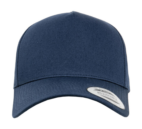 Flexfit 5-Panel Curved Classic Snapback, Navy, One Size bedrucken, Art.-Nr. 631682000