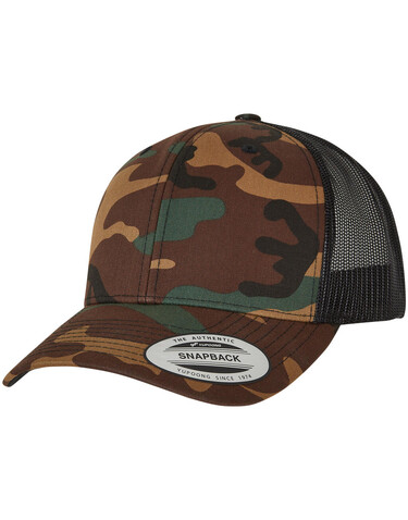 Flexfit Retro Trucker Camo, Camo/Black, One Size bedrucken, Art.-Nr. 632687580 Flexfit Retro Trucker Camo, Camo/Black, One Size bedrucken, Art.-Nr. 632687580