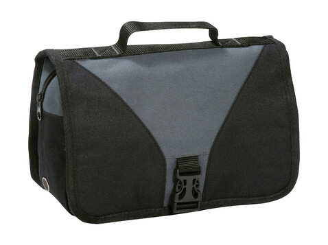 Shugon Bristol Toiletry Bag, Dark Grey/Black, One Size bedrucken, Art.-Nr. 633381420