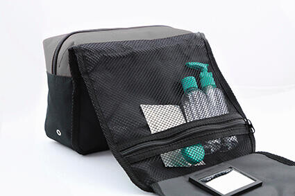 Shugon Bristol Toiletry Bag, Dark Grey/Black, One Size bedrucken, Art.-Nr. 633381420