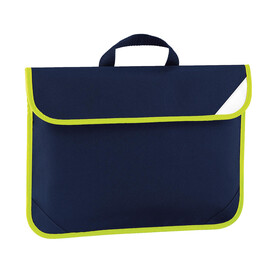 Quadra Enhanced-Viz Book Bag, French Navy, One Size bedrucken, Art.-Nr. 635302010