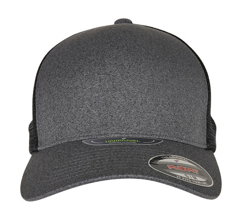 Flexfit Flexfit Unipanel™ Cap, Dark Grey/Black, S/M bedrucken, Art.-Nr. 636681781