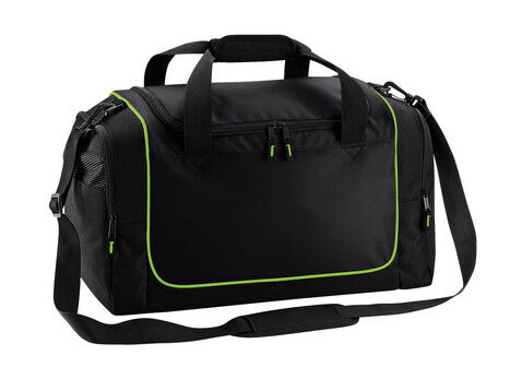 Quadra Locker Bag, Black/Lime Green, One Size bedrucken, Art.-Nr. 637301570