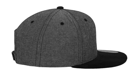 Flexfit Chambray-Suede Snapback, Blue/Beige, One Size bedrucken, Art.-Nr. 638683580