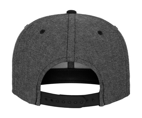Flexfit Chambray-Suede Snapback, Black/Black, One Size bedrucken, Art.-Nr. 638681510