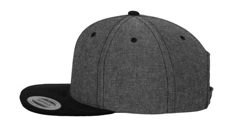 Flexfit Chambray-Suede Snapback, Blue/Beige, One Size bedrucken, Art.-Nr. 638683580