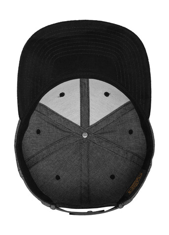 Flexfit Chambray-Suede Snapback, Black/Black, One Size bedrucken, Art.-Nr. 638681510