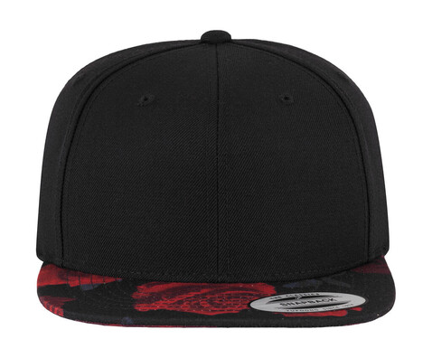 Flexfit Roses Snapback, Black/Red, One Size bedrucken, Art.-Nr. 640681540