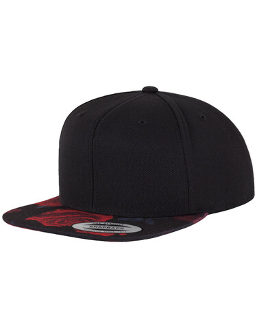 Flexfit Roses Snapback, Black/Red, One Size bedrucken, Art.-Nr. 640681540