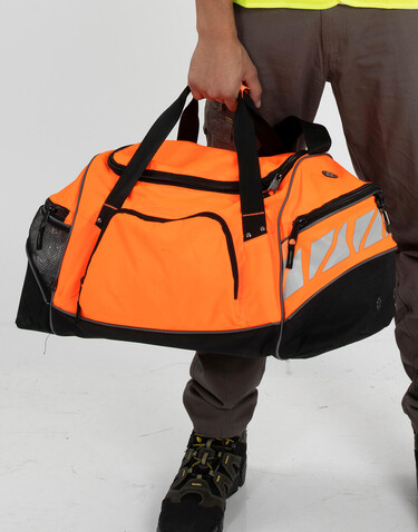 Shugon Daytona Holdall, Hi-Vis Orange/Black, One Size bedrucken, Art.-Nr. 641384650 Shugon Daytona Holdall, Hi-Vis Orange/Black, One Size bedrucken, Art.-Nr. 641384650