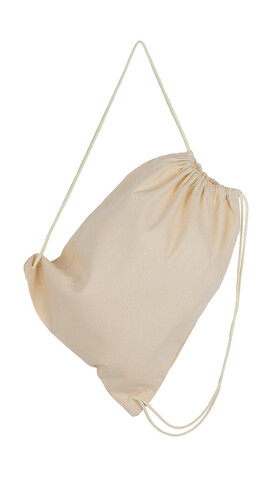 SG ACCESSORIES - BAGS Baby Canvas Cotton Drawstring Backpack, Natural, One Size bedrucken, Art.-Nr. 642570080