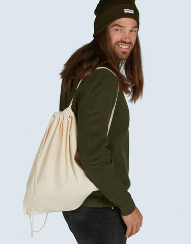 SG ACCESSORIES - BAGS Baby Canvas Cotton Drawstring Backpack, Snowwhite, One Size bedrucken, Art.-Nr. 642570000