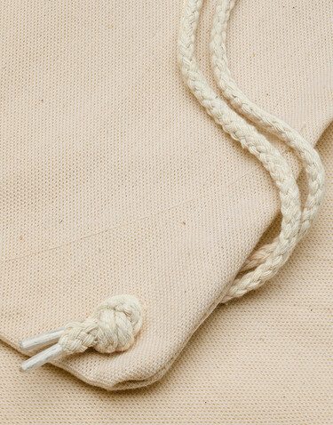 SG ACCESSORIES - BAGS Baby Canvas Cotton Drawstring Backpack, Natural, One Size bedrucken, Art.-Nr. 642570080