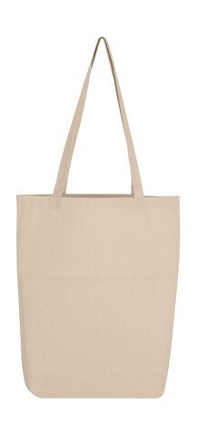 SG ACCESSORIES - BAGS Baby Canvas Cotton Bag LH with Gusset, Natural, One Size bedrucken, Art.-Nr. 643570080