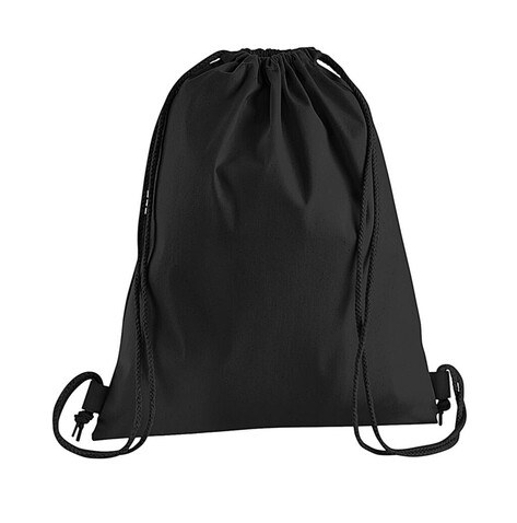 Westford Mill Premium Cotton Gymsac, Black, One Size bedrucken, Art.-Nr. 647281010