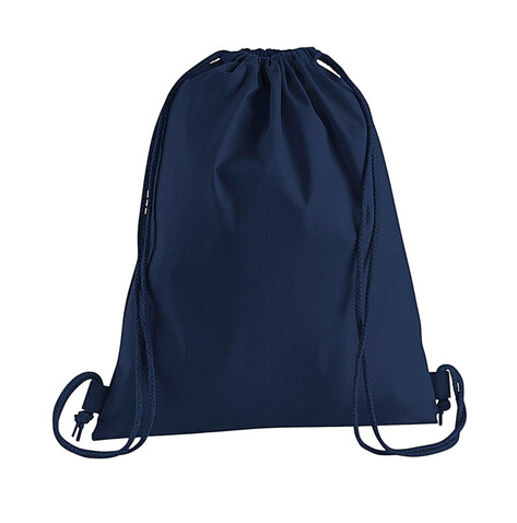 Westford Mill Premium Cotton Gymsac, French Navy, One Size bedrucken, Art.-Nr. 647282010