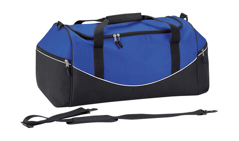 Quadra Teamwear Holdall, Bright Royal/Black/White, One Size bedrucken, Art.-Nr. 647303850