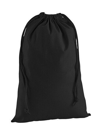 Westford Mill Premium Cotton Stuff Bag, Black, S bedrucken, Art.-Nr. 648281013