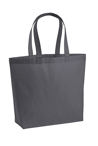 Westford Mill Premium Cotton Maxi Tote, Graphite, One Size bedrucken, Art.-Nr. 649281310