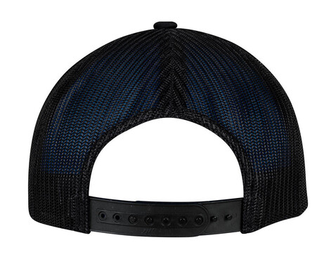 Flexfit Foam Trucker Cap Curved Visor, Black/Black/Black, One Size bedrucken, Art.-Nr. 651681810