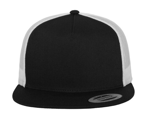 Flexfit Classic Trucker 2-Tone, Black/White, One Size bedrucken, Art.-Nr. 653681500