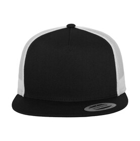 Flexfit Classic Trucker 2-Tone, Black/White, One Size bedrucken, Art.-Nr. 653681500