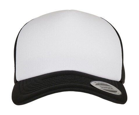 Flexfit Classic Curved Foam Trucker Cap – White Front, Black/White/Black, One Size bedrucken, Art.-Nr. 655681800 Flexfit Classic Curved Foam Trucker Cap – White Front, Black/White/Black, One Size bedrucken, Art.-Nr. 655681800