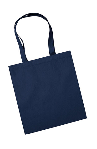 Westford Mill Organic Premium Cotton Tote, French Navy, One Size bedrucken, Art.-Nr. 662282010