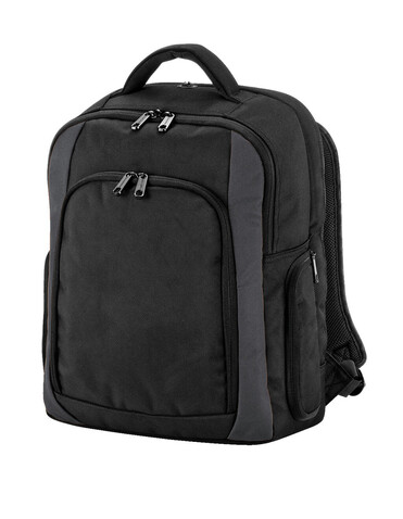 Quadra Tungsten™ Laptop Backpack, Black/Dark Graphite, One Size bedrucken, Art.-Nr. 663301600