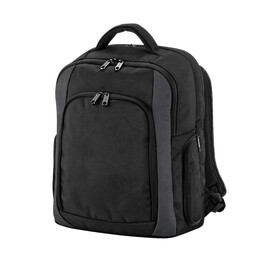 Quadra Tungsten™ Laptop Backpack, Black/Dark Graphite, One Size bedrucken, Art.-Nr. 663301600