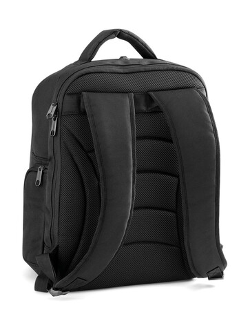 Quadra Tungsten™ Laptop Backpack, Black/Dark Graphite, One Size bedrucken, Art.-Nr. 663301600