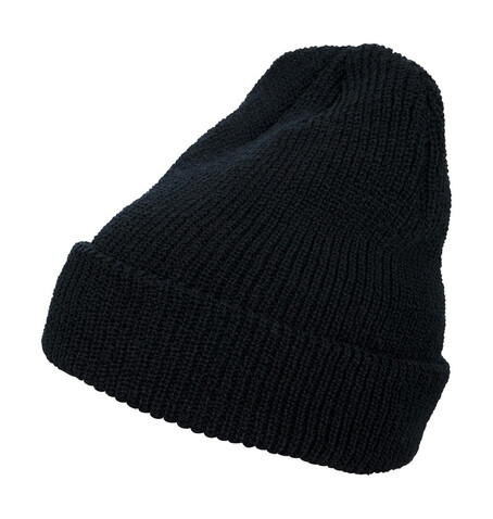 Flexfit Long Knit Beanie, Black, One Size bedrucken, Art.-Nr. 666681010