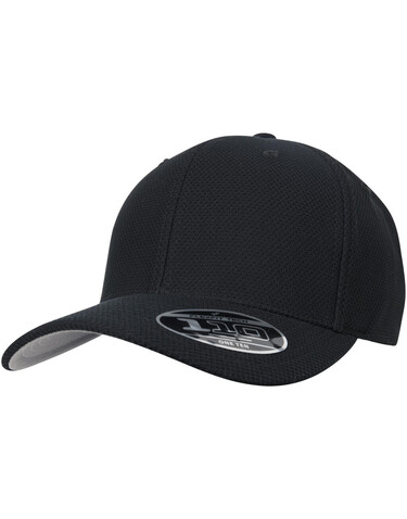 Flexfit 110 Hybrid Cap, Black, One Size bedrucken, Art.-Nr. 669681010