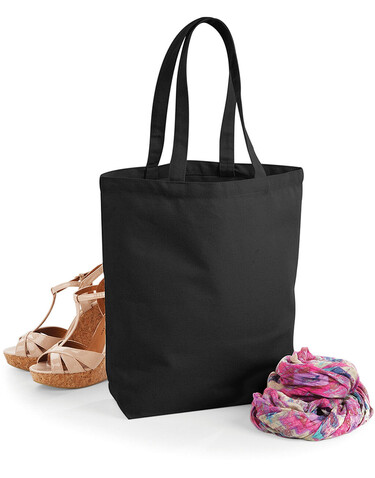 Westford Mill Fairtrade Camden Shopper, Natural/Black, One Size bedrucken, Art.-Nr. 671280560