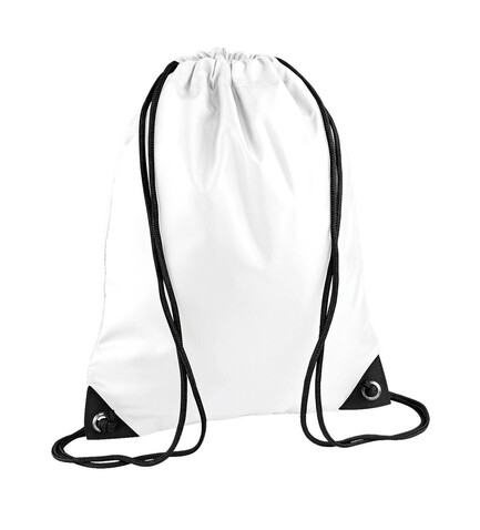 Bag Base Premium Gymsac, White, One Size bedrucken, Art.-Nr. 671290000
