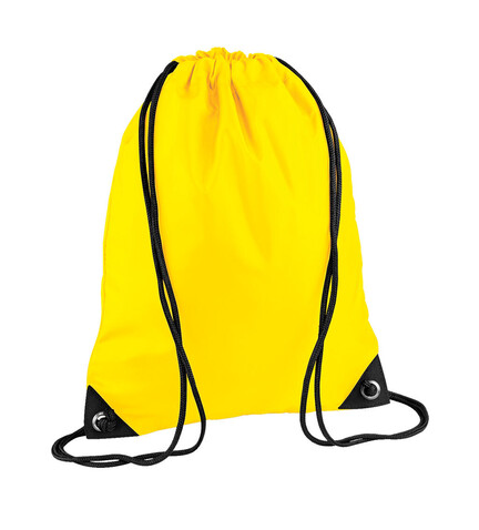 Bag Base Premium Gymsac, Yellow, One Size bedrucken, Art.-Nr. 671296000