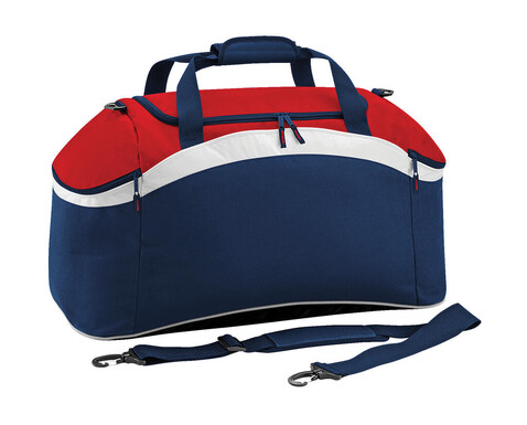Bag Base Teamwear Holdall, French Navy/Classic Red/White, One Size bedrucken, Art.-Nr. 672292950