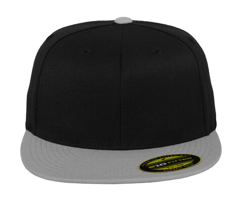 Flexfit Premium 210 Fitted 2-Tone, Black/Grey, S/M bedrucken, Art.-Nr. 672681601