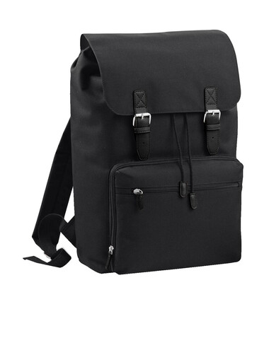 Bag Base Vintage Laptop Backpack, Black/Black, One Size bedrucken, Art.-Nr. 673291520 Bag Base Vintage Laptop Backpack, Black/Black, One Size bedrucken, Art.-Nr. 673291520