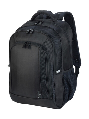 Shugon Frankfurt Smart Laptop Backpack, Black, One Size bedrucken, Art.-Nr. 674381010