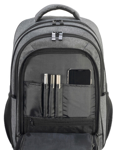 Shugon Frankfurt Smart Laptop Backpack, Black, One Size bedrucken, Art.-Nr. 674381010