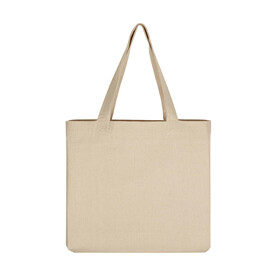 SG ACCESSORIES - BAGS Canvas Wide Shopper LH, Natural, M (39x35x12cm) bedrucken, Art.-Nr. 674570081