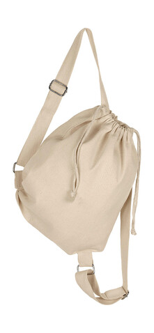 SG ACCESSORIES - BAGS Canvas Backpack Straps and Drawstring, Natural, One Size bedrucken, Art.-Nr. 678570080