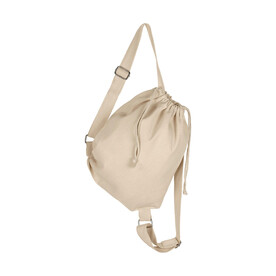 SG ACCESSORIES - BAGS Canvas Backpack Straps and Drawstring, Natural, One Size bedrucken, Art.-Nr. 678570080