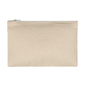 SG ACCESSORIES - BAGS Canvas Accessory Pouch, Natural, S (22x11) bedrucken, Art.-Nr. 680570081